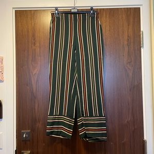 Ankle Length Straight Leg Striped Pant